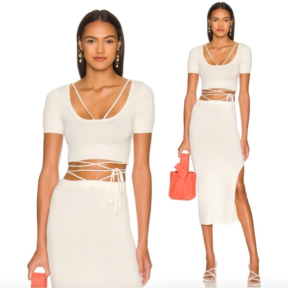 Lovers + Friends REVOLVE Baylor Scoop Neck Top in White - Picture 1 of 6